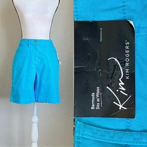 Size 8 Bright Blue Bermuda Shorts